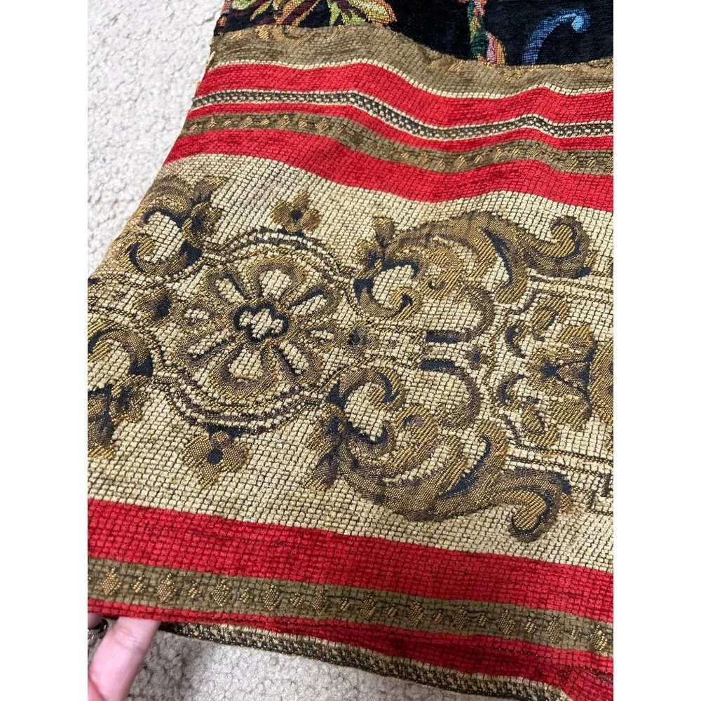 Sag Harbor Tapestry Jacket Women's 10 Multicolor Bohemian Ornate Button Brocade - Picture 9 of 10